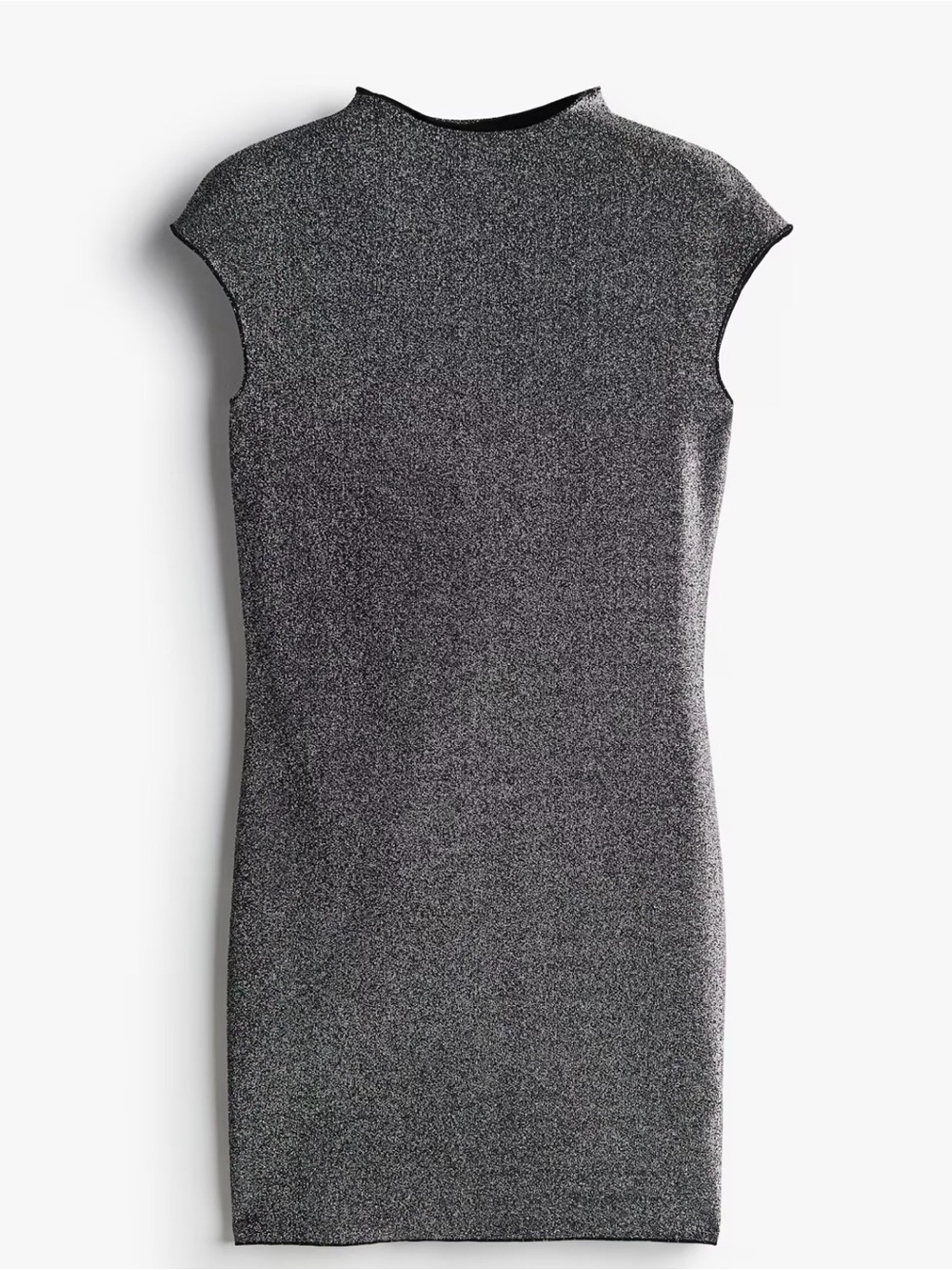 H&M Sparkle Sheath Dress - Charcoal Silver